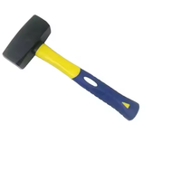 Haute qualité en acier au carbone poignée en plastique forgeage pierre marteau charpentier outils à main
