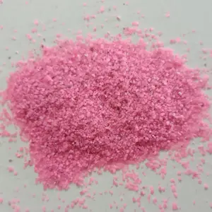 Hochwertiger wirtschaft licher Quarzsand mit roter Beschichtung für Glas applikation beutel Verpackung Massen versorgung durch indischen Hersteller