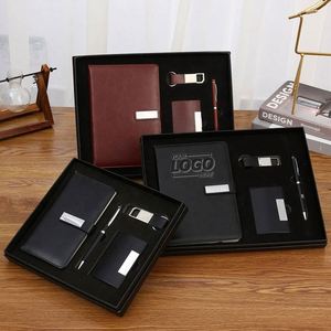 Set de Regalo Ejecutivo de Cuero PU Premium, Cuaderno con Impresión Digital Personalizada, Bolígrafo y Llavero - Artículos Promocionales Corporativos - Product Image 1