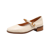 Chaussures Mary Jane vintage à bout carré pour femmes, talons bas, légères, respirantes, tendance mode printemps été automne