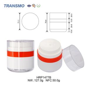 Pot à pompe en acrylique plastique personnalisé de 50 g, emballage vide pour sérum de soin de la peau et masques faciaux avec bouchon à vis - Product Image 2