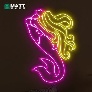 Personalizado Sea Maid Mermaid <span class=keywords><strong>Neon</strong></span> <span class=keywords><strong>Sign</strong></span> Sexy Girl Oceano Princesa Led Night Light para Quarto Kids Room Decor Wall Art/Presente/Party Home - Product Image 1