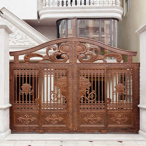 Porte d'entrée moderne et élégante en aluminium coulé pour villa, design extérieur - Product Image 4