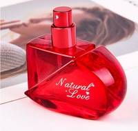 Venta al por mayor botella de perfume en forma de corazón perfume de las mujeres original árabe sexy perfume para las mujeres