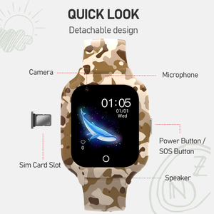 <span class=keywords><strong>2025</strong></span> hợp thời trang trẻ em thông minh đồng hồ GPS IP67 không thấm nước nhiều ngôn ngữ hỗ trợ - Product Image 3