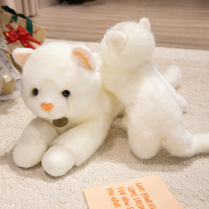 Peluche <span class=keywords><strong>de</strong></span> <span class=keywords><strong>Gato</strong></span> <span class=keywords><strong>Persa</strong></span> Blanco Realista, Juguete <span class=keywords><strong>de</strong></span> Peluche <span class=keywords><strong>de</strong></span> <span class=keywords><strong>Pelo</strong></span> Largo, Almohada Suave <span class=keywords><strong>de</strong></span> Algodón PP para Niños, Regalo, Decoración del Hogar - Product Image 2