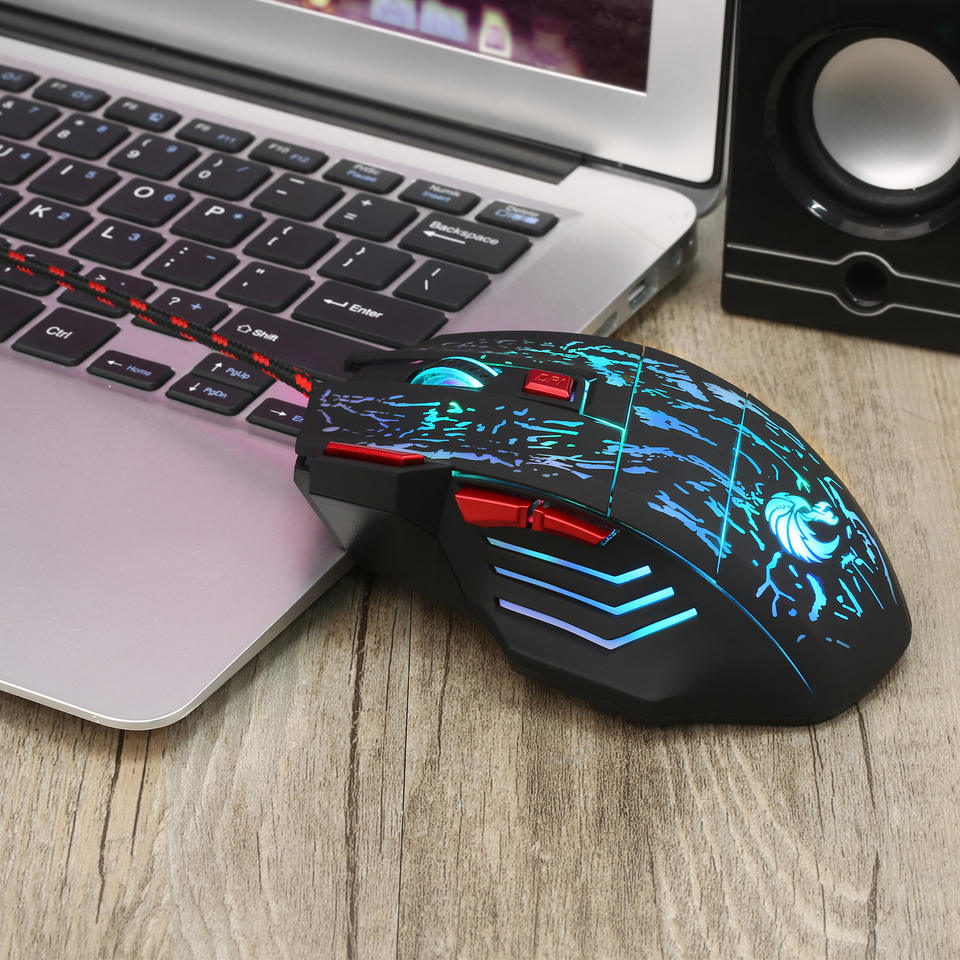 Custom Color Computer Mouse ultra Light Custom Shape Computer Personalized Gaming Mouse Wired Usb ...