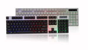 บอสตันคีย์บอร์ดแบบมีสาย RGB แบ็คไลท์ขนาดเต็ม 104 ปุ่มพร้อมแป้นพิมพ์ตัวเลขอินเทอร์เฟซ USB สำหรับการใช้งานบนเดสก์ท็อป - Product Image 3