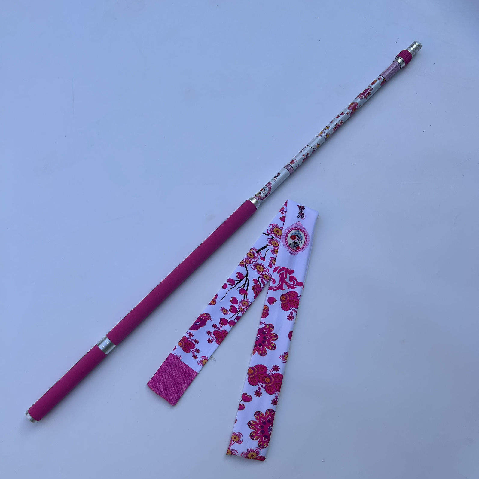 [สีชมพู] คันเบ็ดตกปลาแบบตาข่าย ขนาด 2.1 เมตร (ลดราคา)