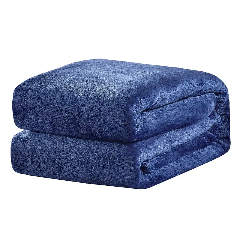 High Quality Embossed Thick Flannel Fleece Blankets Winter Bedding Blanket