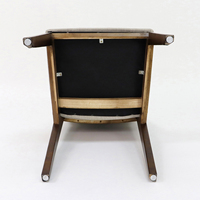 Chaise de salle à manger en bois massif nordique, design moderne, rembourrée sur mesure, de haute qualité, pour restaurant et bureau, vente en gros