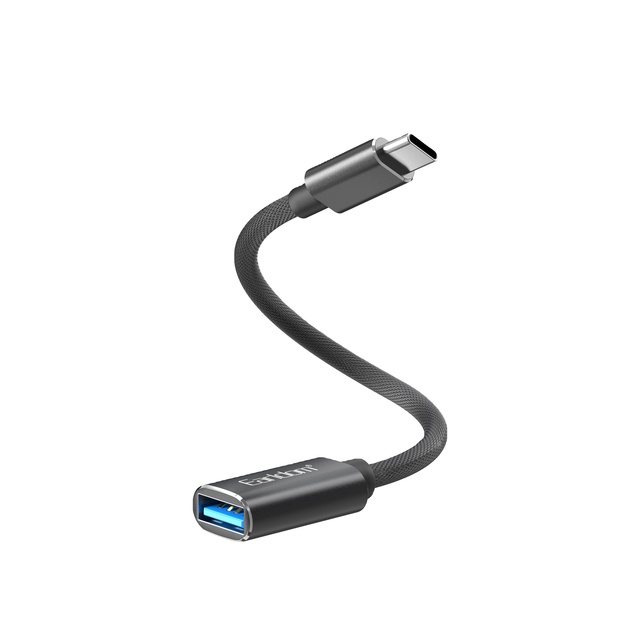 Earldom USB 3.0 Type-C OTG Power Supply Adapter with AC Output High-Speed Transmission OTP Protection Aluminum Alloy Cable