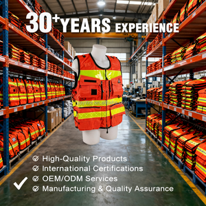 سترة أمان عاكسة للرجال مقاومة للحريق بخياطة محكمة، مضادة للمواد الكيميائية والكهرباء الساكنة، مناسبة لمواقع البناء والتحقيقات - Product Image 3