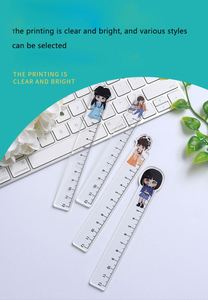 Règle en plastique acrylique découpée au laser, personnalisée, à succès en <span class=keywords><strong>2022</strong></span>, pour la promotion et l'école - Product Image 2