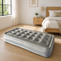 Lit d'air Premium Active Era avec pompe électrique intégrée, revêtement en PVC, dessus floqué, matelas pour le camping, les invités, la maison, l'extérieur et les voyages