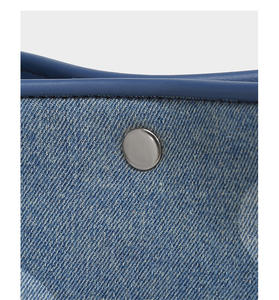 2025 nuevo bolso de hombro con textura de mezclilla azul diseño impreso bolso de mujer informal de moda - Product Image 2