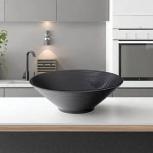 Pasokan cepat restoran komersial Malata sup besar khusus melamin hitam peralatan makan bubuk sup mangkuk mie nasi - Product Image 1