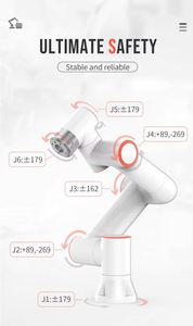 Bras robotique industriel de haute qualité FR20, charge utile de 20 kg, robot collaboratif à 6 axes, certifié CE ISO, boîte de vitesses à moteur, palettisation - Product Image 2