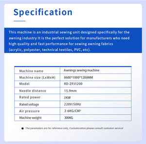 La máquina de coser de toldo de alta calidad puede coser tela súper larga - Product Image 6