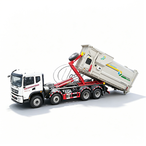 Nouveau camion benne à benne basculante Dongfeng 8x4 entièrement hydraulique pour la collecte des déchets, compatible avec une station de compactage des déchets mobile urbaine - Product Image 1