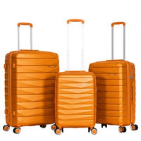 Valise de voyage légère et étanche à fermeture éclair, avec roulettes universelles silencieuses, en PP moderne, quatre pièces, tailles 20, 24, 28 pouces – Meilleures ventes