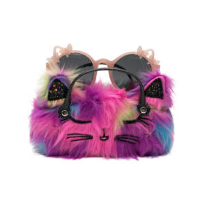À la mode en peluche dessin animé chat coque rigide étui à <span class=keywords><strong>lunettes</strong></span> avec poignée boîte de rangement pour filles <span class=keywords><strong>lunettes</strong></span> <span class=keywords><strong>lunettes</strong></span> de protection pour enfants - Product Image 6