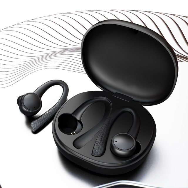 T7 Pro in Ear Sports Wireless Earphones V5.0 Intelligent Noise-Canceling Earbuds with 400mAH Large-Capacity Charging Compartment