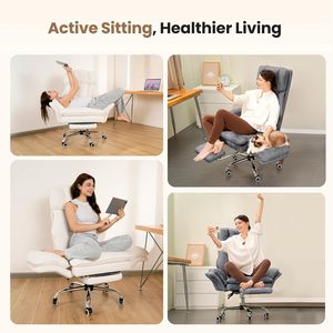 Pet-friendly Flip Armrests Big and Tall Office <strong>Chair</strong> Executive Ergonomic Computer <strong>Gaming</strong> <strong>Chair</strong> <strong>with</strong> <strong>Foot</strong> <strong>Rest</strong> - Product Image 6
