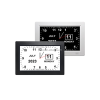 8 pouces LCD Table Wifi Démence Horloge Avec Température Humidité Calendrier Météo Diffusion pour Personnes Âgées Seniors Usine En Gros