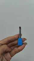 Pisau Frais Berujung Bulat Berlian Kristal Tunggal MCD Diameter Shank 6mm 1 Mata Pisau Kustomisasi ODM OEM Emas Perak Tembaga