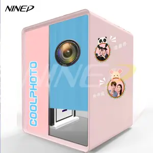 NINED Safe and convenient street photo booth in the center of shopping mall, self-service photo ID photo, caricature photo