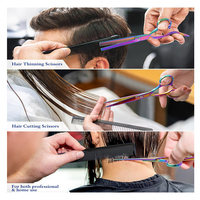 Ciseaux de coiffure professionnels Smart Brand pour droitiers, en acier inoxydable, lame affûtée de 7 pouces, 28 dents, ciseaux plats pour cheveux