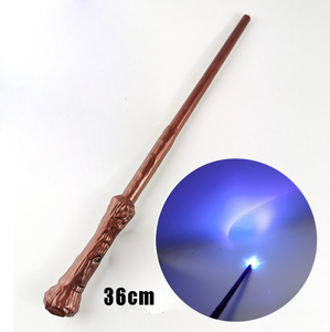 Bacchetta magica illuminata wandard Witch Witch suono illuminante bacchetta 14.6 pollici per festa di <span class=keywords><strong>Halloween</strong></span> <span class=keywords><strong>Costume</strong></span> Cosplay accessorio marrone - Product Image 2