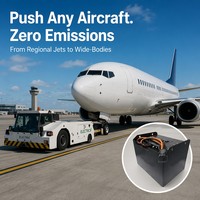 Batterie au lithium pour tracteur d'avion 80V 500Ah LiFePO4, remplacement de batterie au plomb-acide, pour tracteur de poussée GSE d'aéroport, couple élevé, aviation