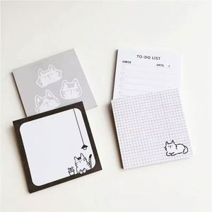 Notes autocollantes personnalisées sur le thème des animaux, 3*3 pouces ou taille personnalisée, papeterie autocollante, notes autocollantes personnalisées mignonnes de dessins animés pour étudiants, autocollantes - Product Image 1