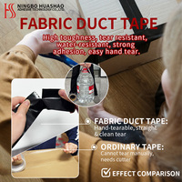 Ruban adhésif en tissu robuste de qualité industrielle, imperméable, haute adhérence, argenté, pour la réparation, l'étanchéité des tuyaux et l'emballage