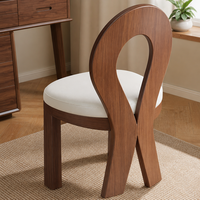 Coiffeuse en bois massif avec miroir LED rectangulaire rétractable, 8 tiroirs de rangement et chaise assortie
