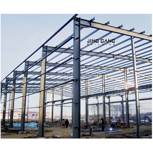 Bâtiment en fer <span class=keywords><strong>modulaire</strong></span> pré-assemblée, structure en acier, entrepôts locaux - Product Image 1