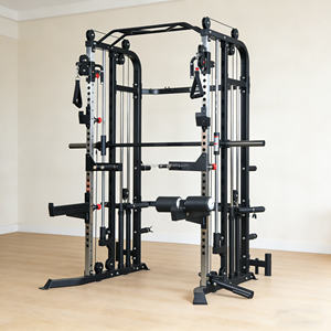 Machine de musculation tout-en-un robuste pour la maison - Power Rack avec Smith Machine, Barre de traction, <span class=keywords><strong>Poulie</strong></span> à câble - Product Image 6