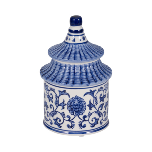 Chinoiserie Pagoda Scented <b>Candle</b> With Lid Decorative <b>Small</b> <b>Candle</b> For Indoor And Outdoor Use - Product Image 1