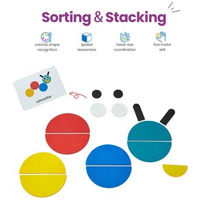 Blocs de puzzle en bois pour enfants de 3 + 60 ans, Design de cartes, Coordination œil-main - Product Image 4