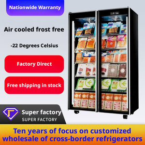 Nuevo Diseño de Refrigerador Comercial de Acero Inoxidable con Enfriamiento por Aire, Gabinete Refrigerado para Carne, Sin Escarcha, 2 Puertas, para Supermercados y Hoteles - Product Image 2