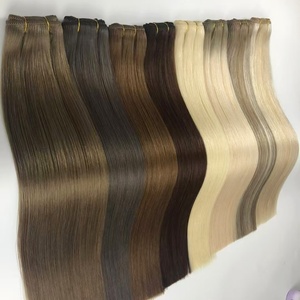 Ruili confezione da 50g di trama invisibile per geniale 100% cuticola umana grezza non trasformata in cuticola Remy allineata a mano allungata - Product Image 2