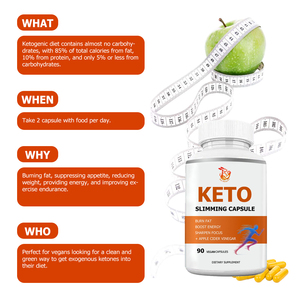 Capsules Keto à base de plantes de haute qualité avec cétone de framboise et vinaigre de cidre de pomme pour améliorer la concentration, stimuler l'énergie et supprimer l'appétit - Product Image 5