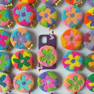 Soporte de Teléfono con Forma de Flor, Moderno, Hecho a Mano, Personalizado, de Plástico y Hilo, con Logotipo Personalizado, Venta Caliente del Fabricante - Product Image 2