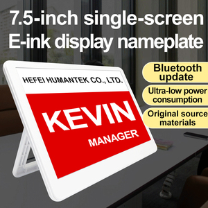Sistema di Conferenza Wireless Senza Carta, Cartellino Elettronico da Tavolo in ABS con Controllo App, Schermo <span class=keywords><strong>E</strong></span>-Ink da 7 Pollici a Doppia Faccia - Product Image 6