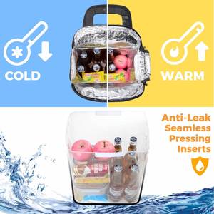 Sac à dos isotherme tactique grande capacité pour le déjeuner, résistant aux fuites, avec fermeture éclair, pour hommes et femmes - Product Image 2