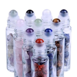 1 3 oz strass 8ml cristal huile essentielle pour le visage verre <span class=keywords><strong>jade</strong></span> <span class=keywords><strong>pierre</strong></span> précieuse rouleau sur rouleau bouteilles puces <span class=keywords><strong>pierre</strong></span> précieuse pour huiles essentielles - Product Image 1