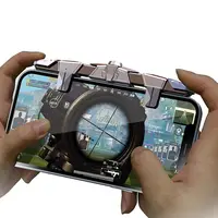 G15 Mobile Phone Gaming Trigger 6 Fingers PUBG Controller Gamepad Button Sensitive Shoot And Aim Controller For IPhone Android