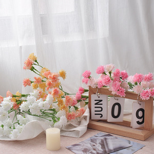 Yoshinobu – Nouveauté : 5 Branches de Œillets Artificiels et Gypsophile, 40 Têtes, Couleurs Rose, Blanc, Orange, Bleu – Fleurs en Soie pour Vase, Décoration Maison - Product Image 3